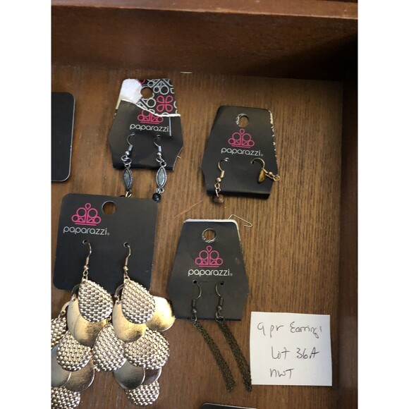 Paparazzi Earrings. 9 pair earrings. All NWT Dangle Style - Picture 5 of 7
